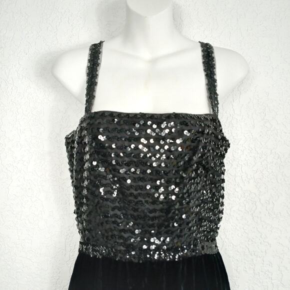 Lilli Diamond Vintage Sequins Velvet Dress Size XS - Picture 2 of 8